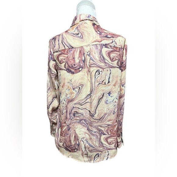 Scotch & Soda STARWATCHER Purple Marble Button Top small - Picture 4 of 7